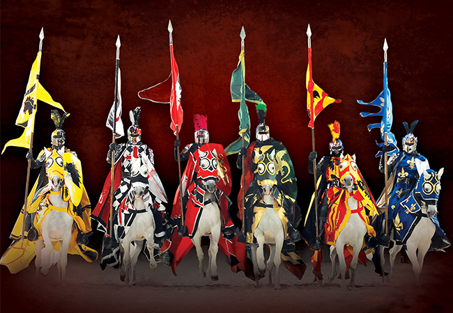 Step back in time and experience the wonders of the renaissance period with a dinner and tournament experience unlike any other. Enjoy sword fights, jousting tournaments and knights competing to win the fair princess heart.
