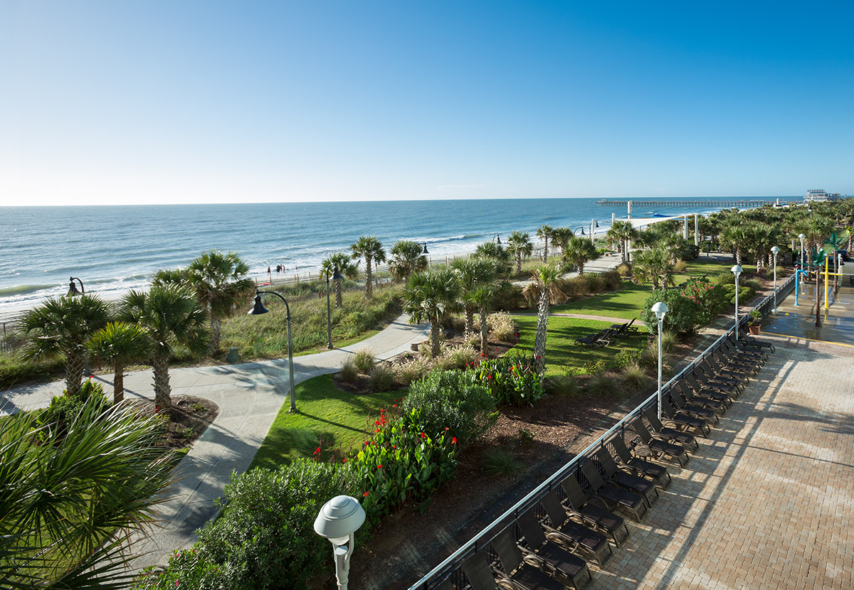 Aerial View of the Boardwalk Myrtle Beach