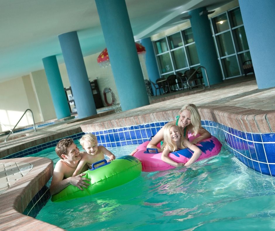 Indoor Lazy River at Bay View Resort