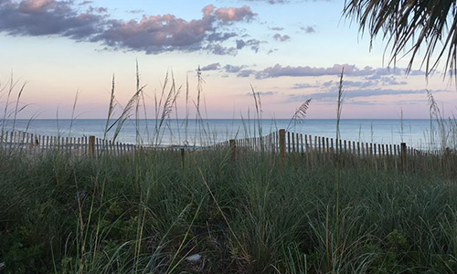 Sunset of Beach