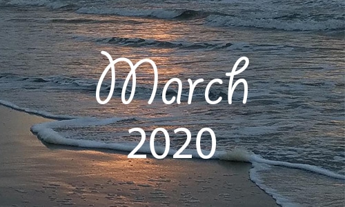 March 2020 blog with waves