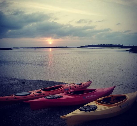 Kayaks on the Beach