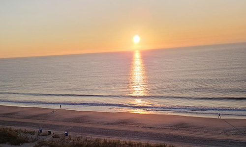 Sunrise Over Ocean