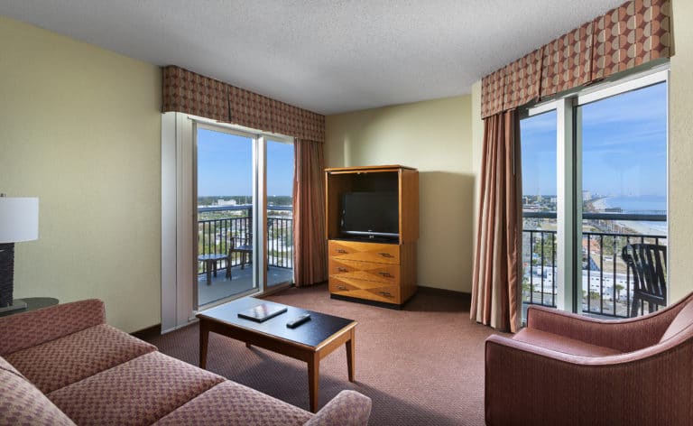 Bay View Ocean View Condo Living Room