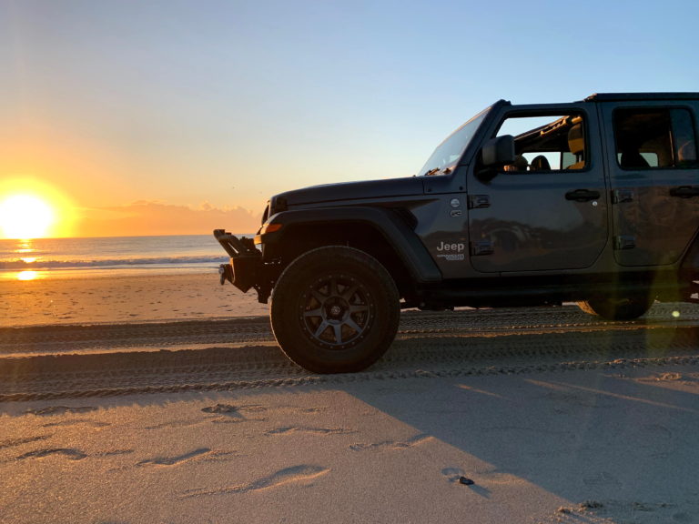 jeep on the beach in myrtle beach