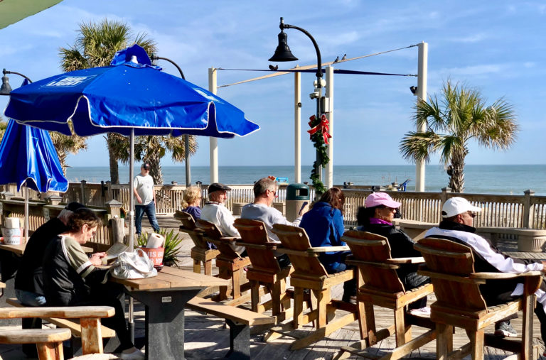 People relaxing in Myrtle Beach