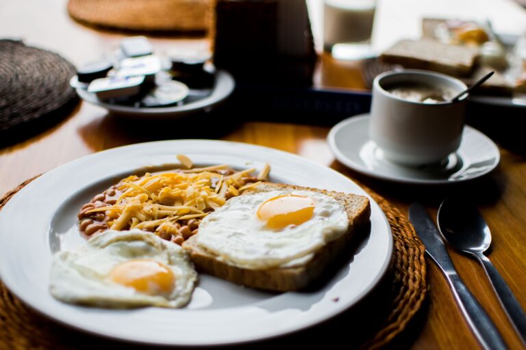 breakfast on table