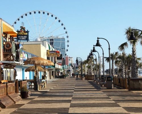 View of Restaurants on the Boardwalk