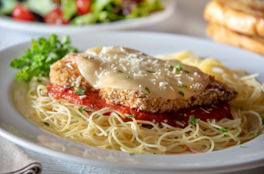 Chicken Parmigiana with Pasta