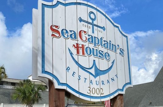 Picture of outdoor sign at Sea Captains House