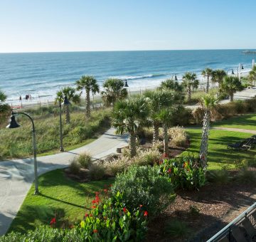 Bay View Resort - View of the Oceanfront Boardwalk