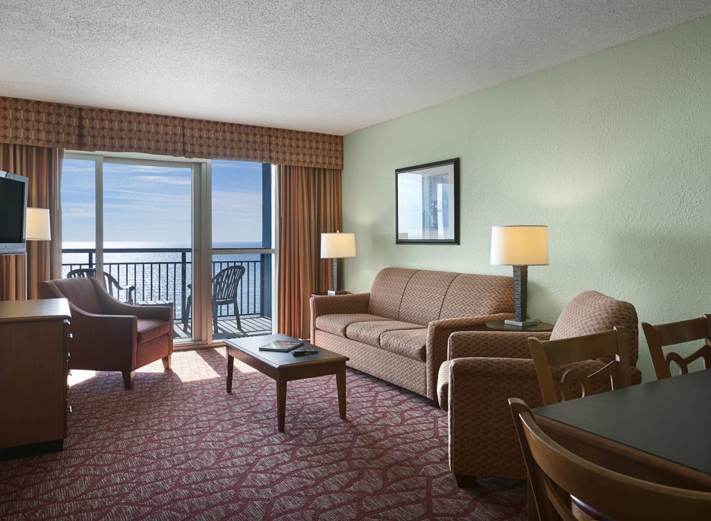 Bay View Oceanfront Condo Living Room