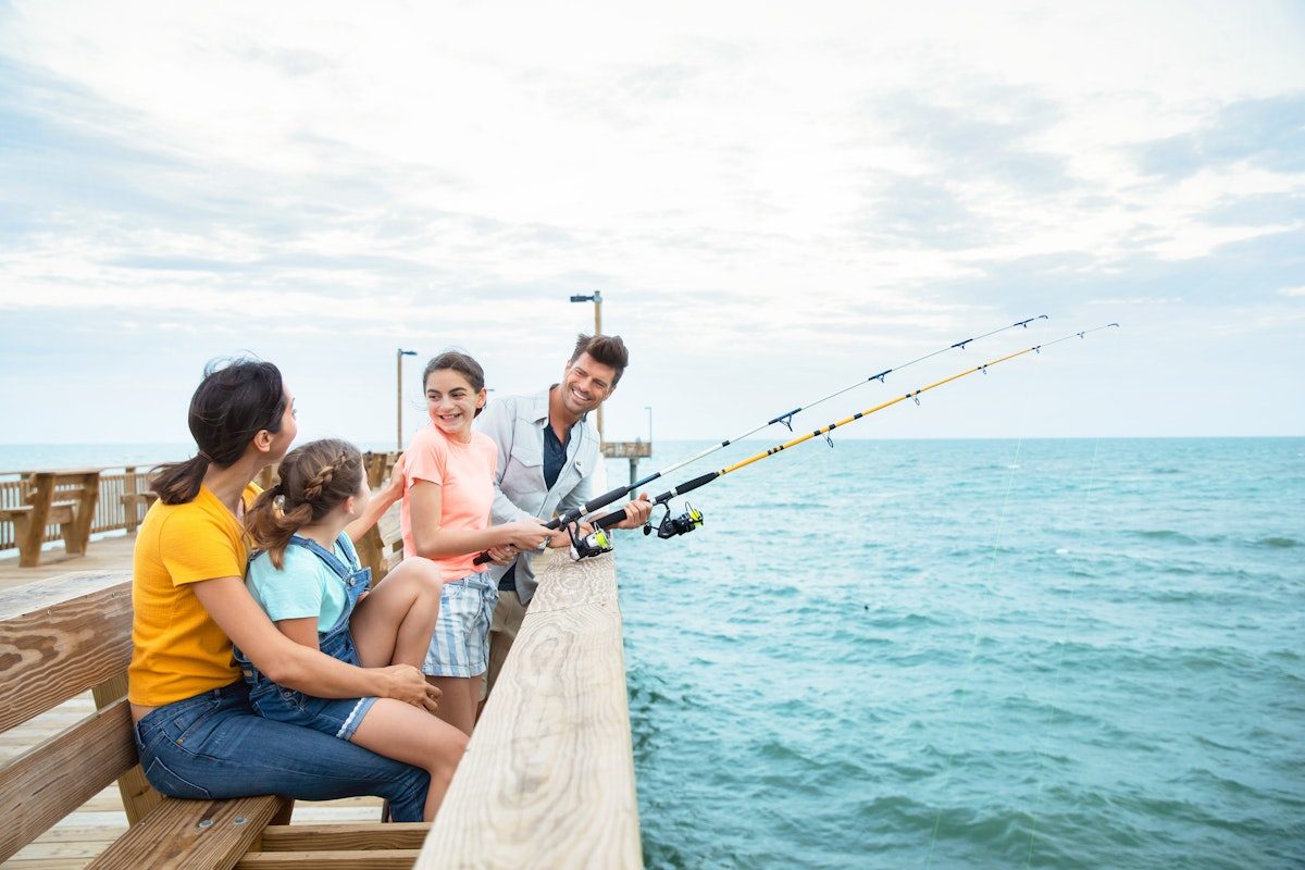 Hidden Gems of Myrtle Beach - Family on Pier Fishing