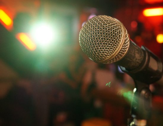 microphone on stage microphone on stage