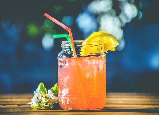 tropical drink on the bar